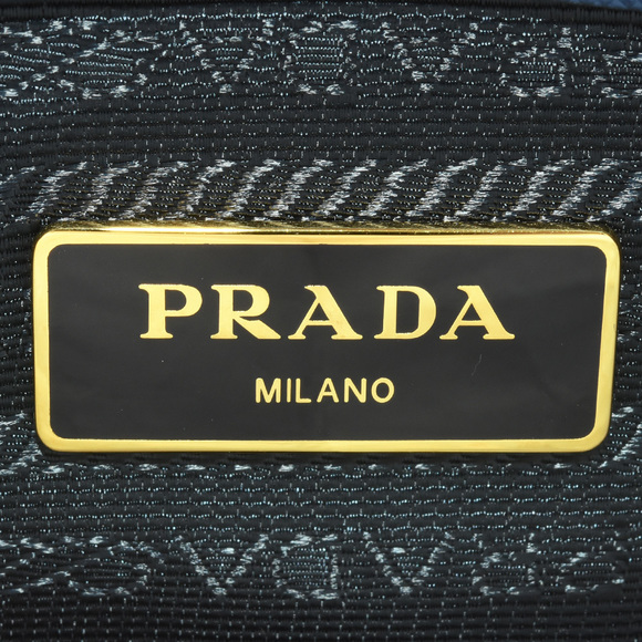 Prada Promenade Handbag 2way Saffiano Blue - Picture 6 of 7